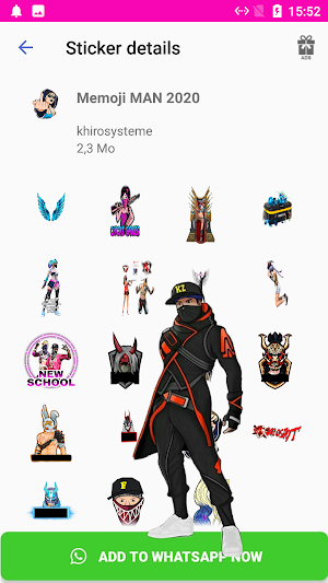 F F Stickers -WAStickerApps 2020 Screenshot 3