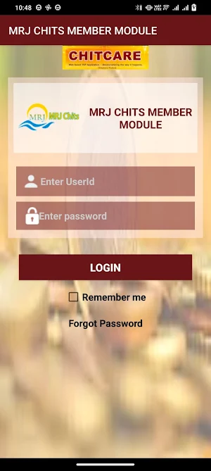 MRJ Chits Member Module Screenshot 2