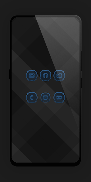 Matte Glass Blue Icon Pack Screenshot 2