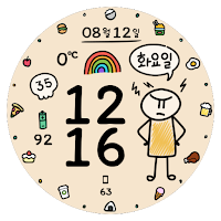 NW111한글: Digital watch face