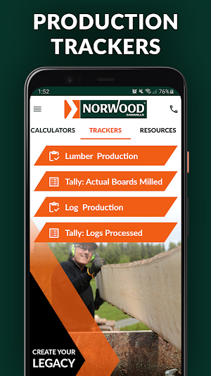 Norwood Sawmills Calculator Screenshot 1