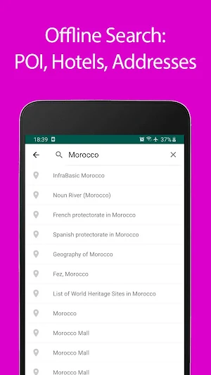 Morocco Offline Map and Travel Guide Screenshot 2