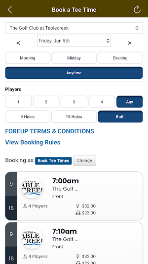 The Golf Club at Table Creek Screenshot 2