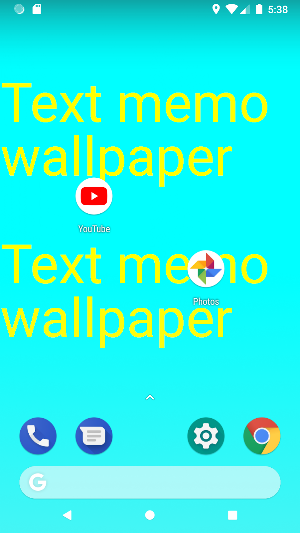 Text Memo Wallpaper Screenshot 0