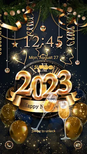 Golden New Year 2023-Wallpaper Screenshot 1
