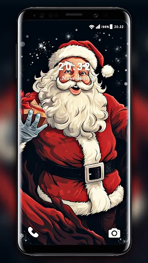 santa claus wallpaper Screenshot 1