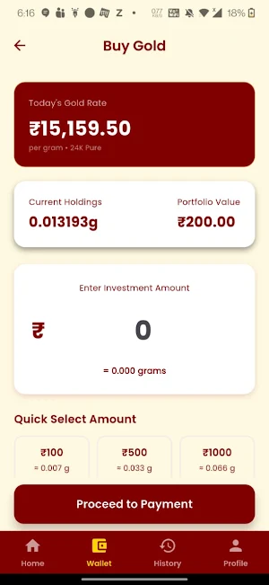 Meera DigiGold – Save Gold Screenshot 2