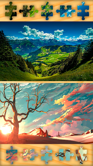 Landscape Puzzles Jigsaw Games Screenshot 2
