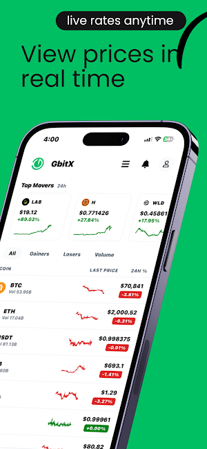 GbitX: Buy Bitcoin & crypto Screenshot 3