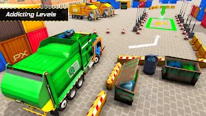 Garbage Truck Parking Simulator- Parking Games Screenshot 1