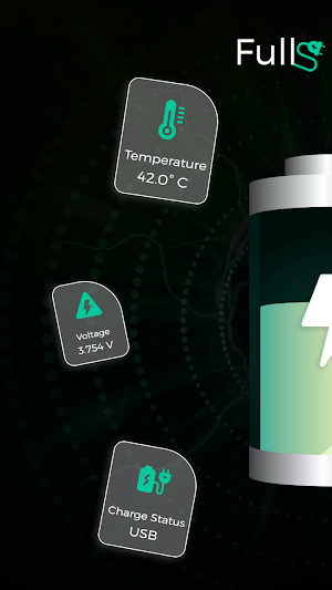 Full Battery Charge Alarm App Screenshot 1
