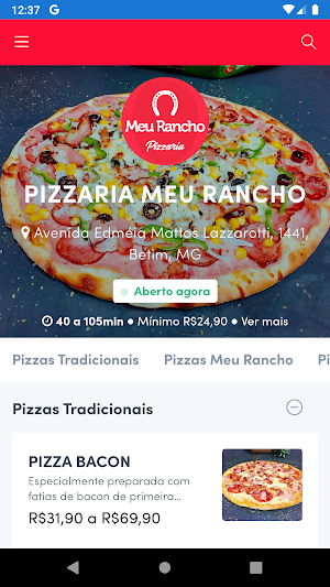 Meu Rancho Pizzaria Screenshot 1