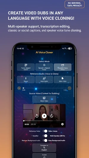 AI Voice Cloner 432Hz Player Screenshot 1