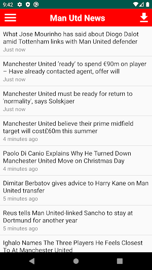 Man Utd Latest News Screenshot 0