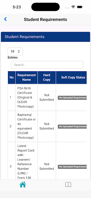 SPAS Mobile Portal Screenshot 2