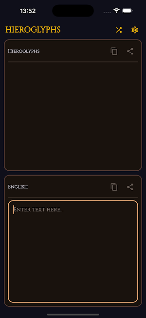 Hieroglyph Translator Screenshot 0