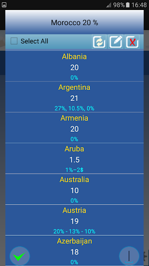 Worldwide VAT Calculator Screenshot 2