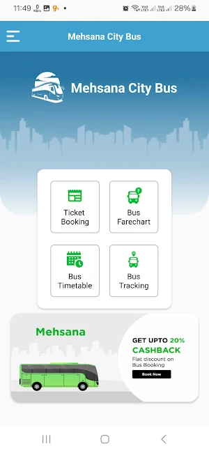 Mehsana Bus Service - MMBS Screenshot 1