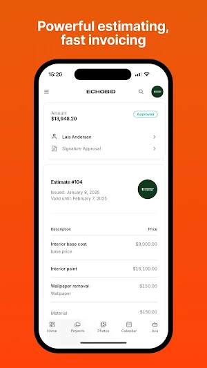 EchoBid for Painters & Trades Screenshot 1
