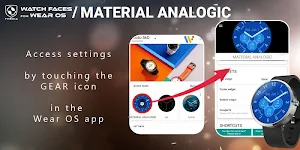 Material Analogic Watch Face Screenshot 2