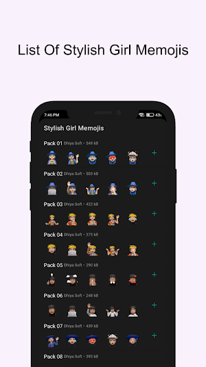 Stylish Girl Memojis Screenshot 0