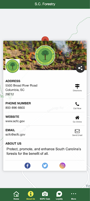 S.C. Forestry Commission Screenshot 1