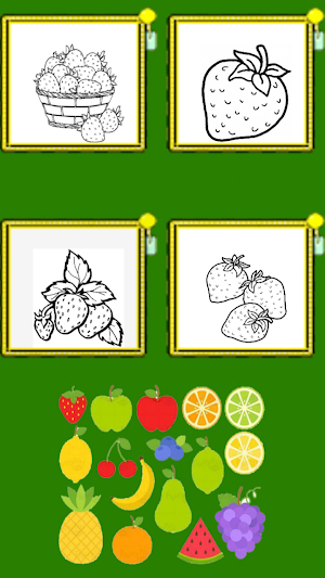 Fruits Coloring book Kids Food Screenshot 2