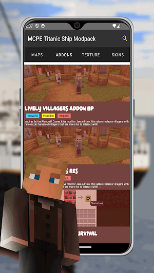 MCPE Titanic Ship Modpack Screenshot 2