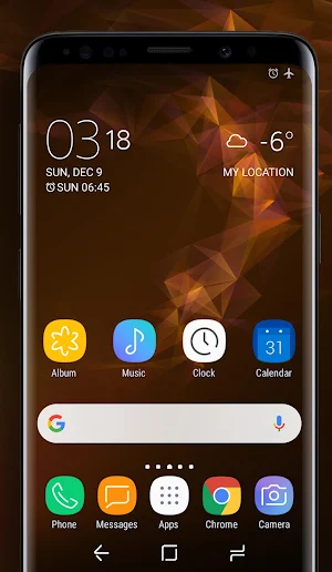 Galaxy S9 orange | Xperia™ Theme Screenshot 0