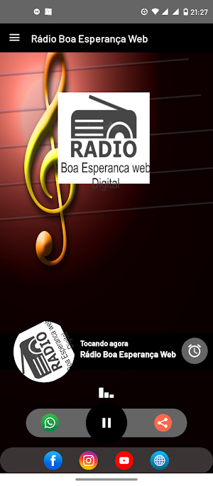 Rádio Boa Esperança Web Screenshot 2