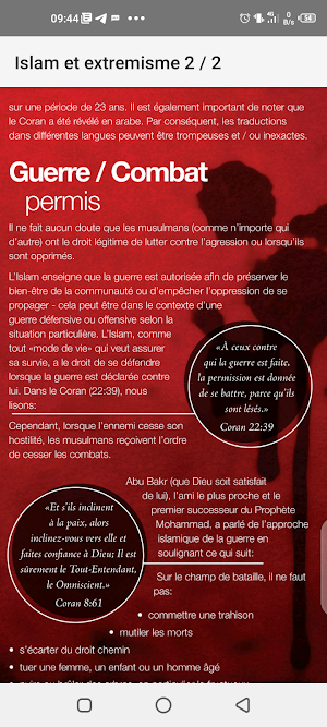 Brochure: islam et extremisme Screenshot 3