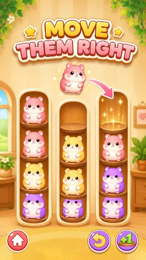 Hamster Sort Puz: Color Piles Screenshot 0