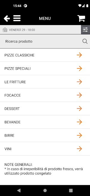 Pizza da romano foce Screenshot 2