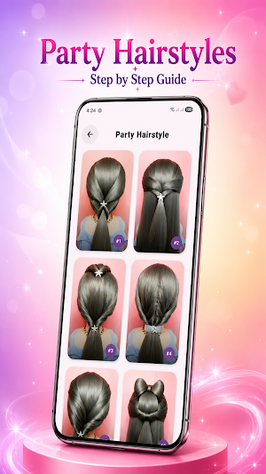 Girls Hairstyle Step By Step Screenshot 2