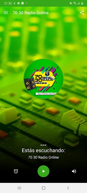 70 30 Radio Online Screenshot 1