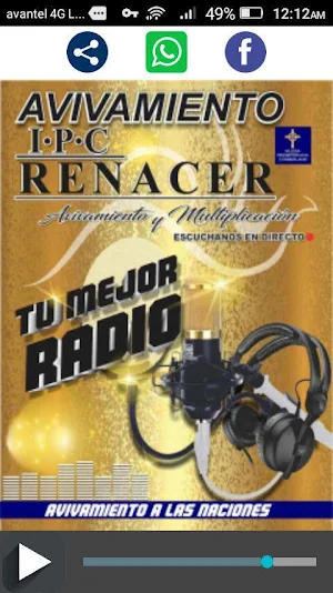 Radio Avivamiento Renacer  A las naciones Screenshot 0