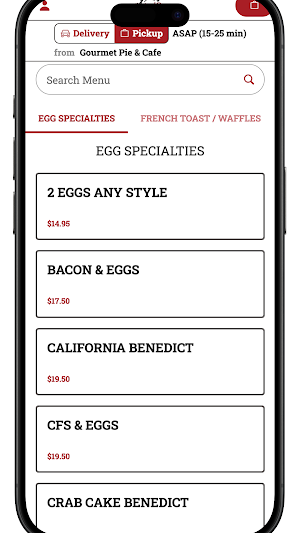 Gourmet Pie and Cafe Screenshot 1