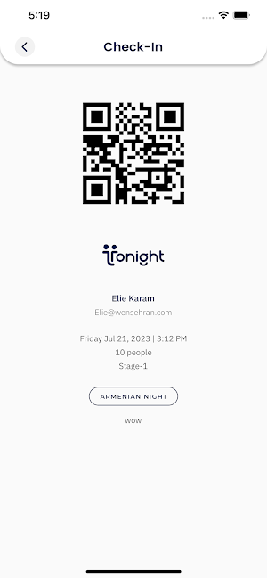 Tonight Door App Screenshot 1