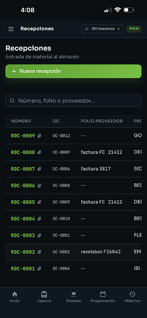 Praxion ERP Screenshot 2