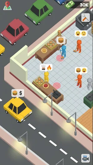 Idle Pizza & Burger Shop Screenshot 1