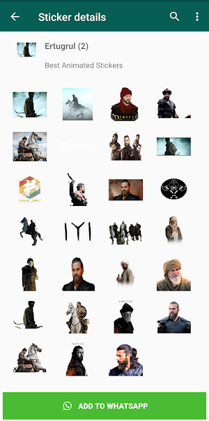 WAStickerApps - Ertugrul Stickers for WhatsApp Screenshot 1