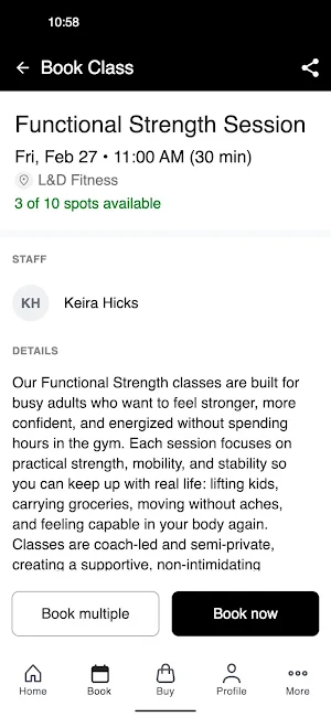 L&D Fitness Screenshot 2