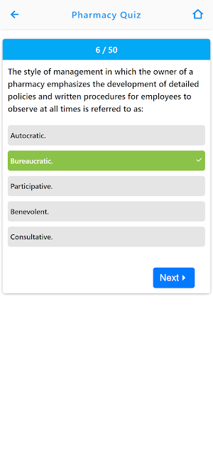 Pharmacology MCQs Quiz App Screenshot 3
