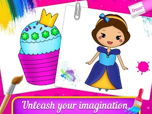 Princess Coloring Book & Drawing Book For Kids Screenshot 0