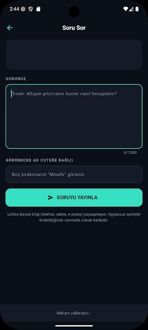 Alan ve Çevre Hesaplama Screenshot 1