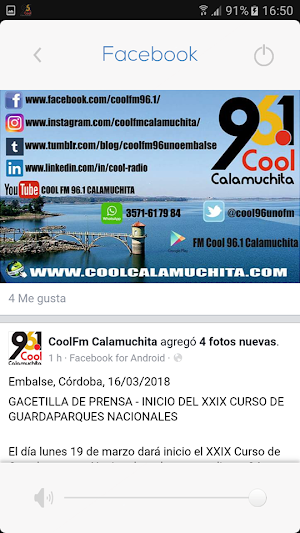 Fm Cool 96.1 Calamuchita Screenshot 1