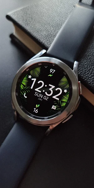 Tropical Leaves Watch Face Screenshot 1