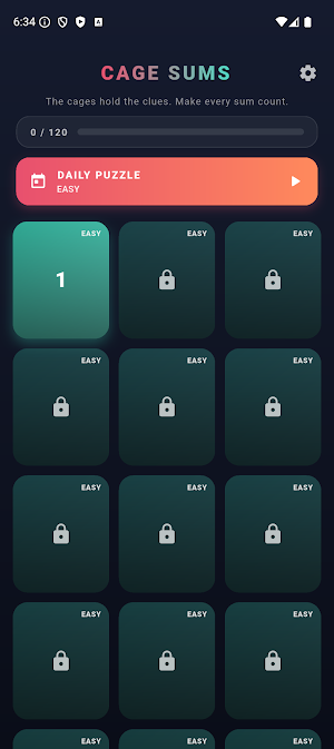 Cage Sums - Logic Puzzle Screenshot 2