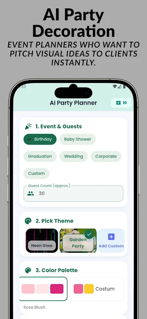 AI Party : Decoration Planner Screenshot 1