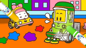 Robocar Poli SketchBook Game - Kids Painting,Color Screenshot 3